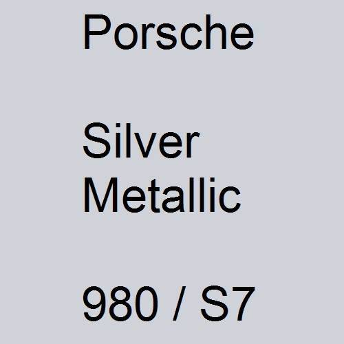 Porsche, Silver Metallic, 980 / S7.